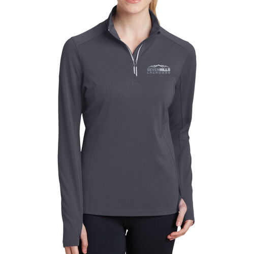 7 Hills  - Ladies Sport Wick &#174; Textured 1/4 Zip Pullover Thumbnail