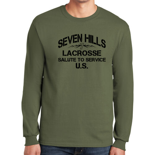 7 Hills Veterans Support - Ultra Cotton ® 100% Cotton Long Sleeve T Shirt Thumbnail