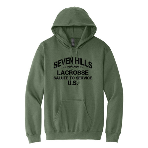 7 Hills Veterans Support - Softstyle ® Pullover Hooded Sweatshirt Thumbnail