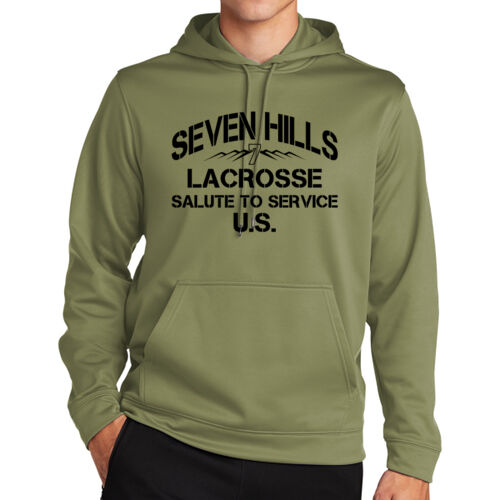 7 Hills Veterans Support - Sport Wick ® Fleece Hooded Pullover Thumbnail